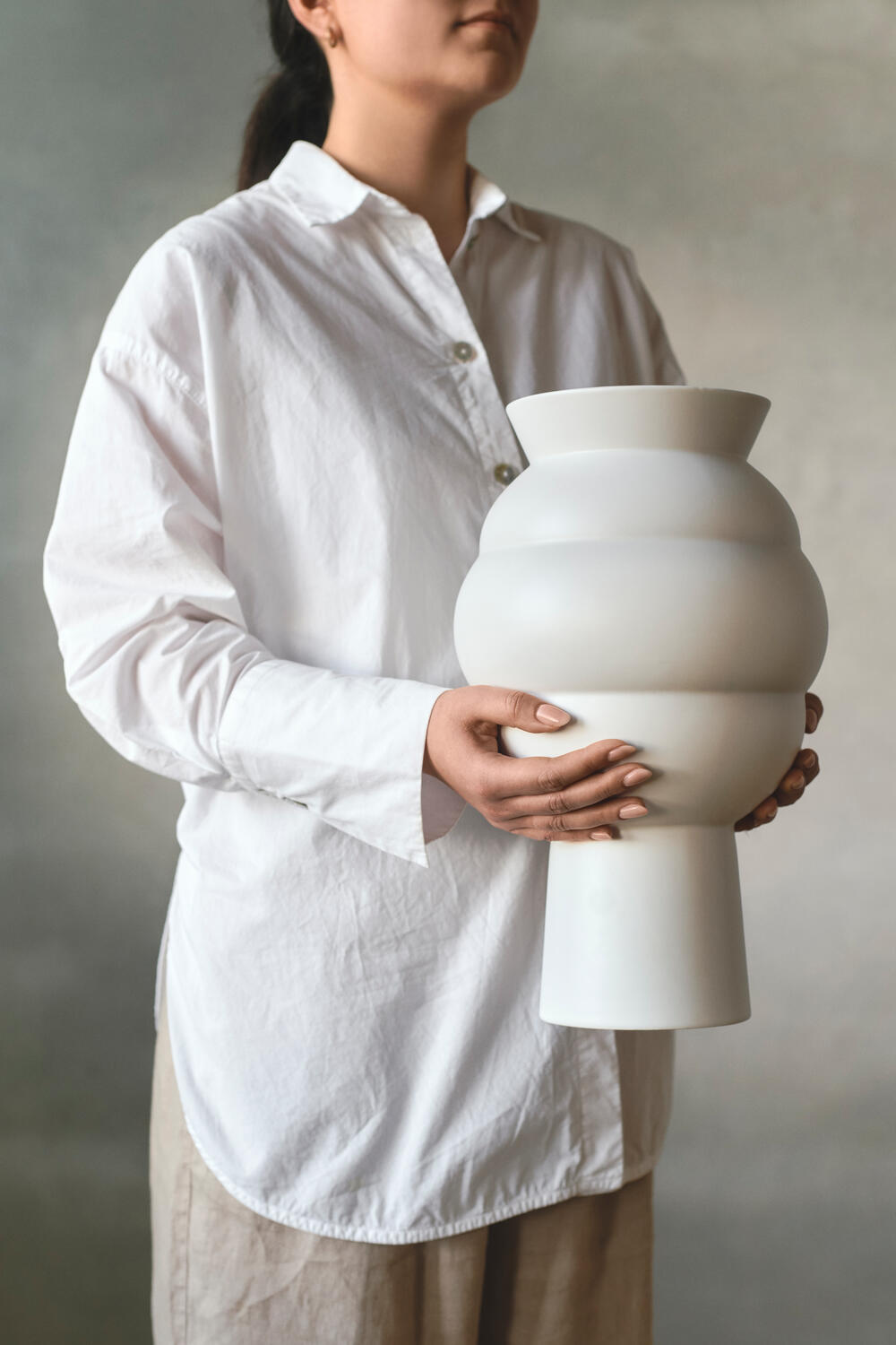 x Tortus Archie vase No4 - hvid